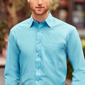 Russell Collection 934M Long Sleeve Easy Care Poplin Shirt